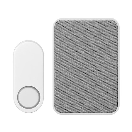 Globe Globe Gray/White Plastic Wireless Doorbell Kit 18000153